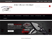 Tablet Screenshot of americanedgeknives.com